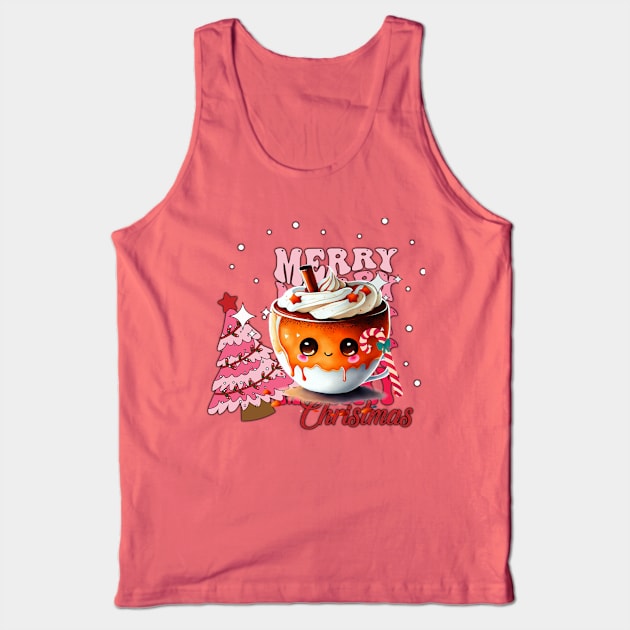 Merry Christmas Mug Tank Top by mebcreations